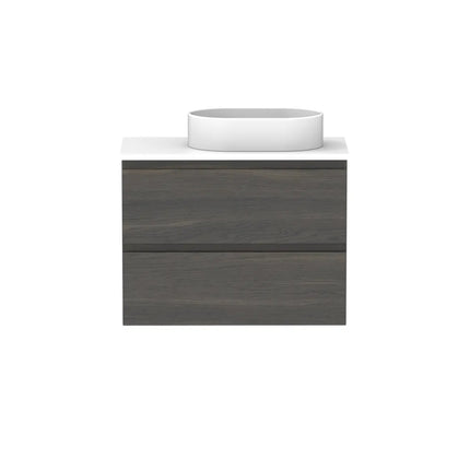 ADP Glacier Lite Ensuite All Drawer Twin Vanity with Benchtop