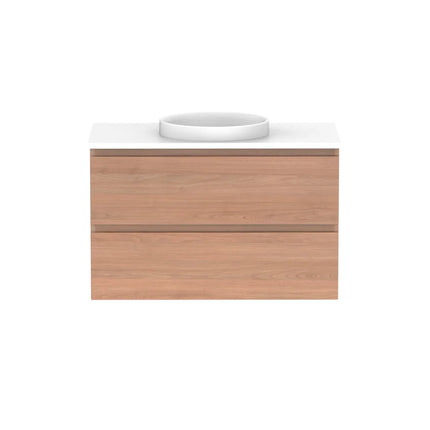 ADP Glacier Lite Full Depth All Drawer Twin Vanity with Benchtop