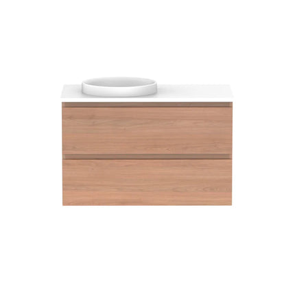 ADP Glacier Lite Full Depth All Drawer Twin Vanity with Benchtop