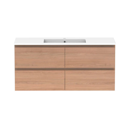 ADP Glacier Lite Full Depth All Drawer Twin Vanity with Cast Marble Top