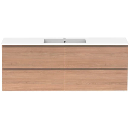 ADP Glacier Lite Full Depth All Drawer Twin Vanity with Cast Marble Top