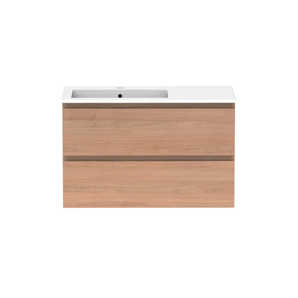 ADP Glacier Lite Full Depth All Drawer Twin Vanity with Cast Marble Top
