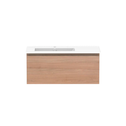 ADP Glacier Lite Full Depth All Drawer Slim Vanity with Ceramic Top