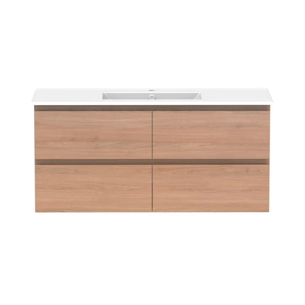 ADP Glacier Lite Full Depth All Drawer Twin Vanity with Ceramic Top