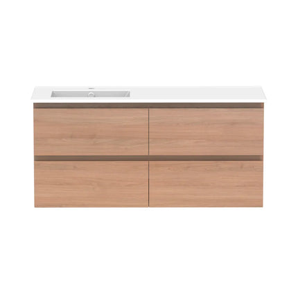 ADP Glacier Lite Full Depth All Drawer Twin Vanity with Ceramic Top