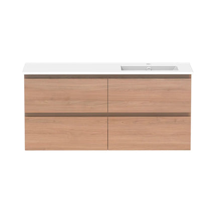 ADP Glacier Lite Full Depth All Drawer Twin Vanity with Ceramic Top