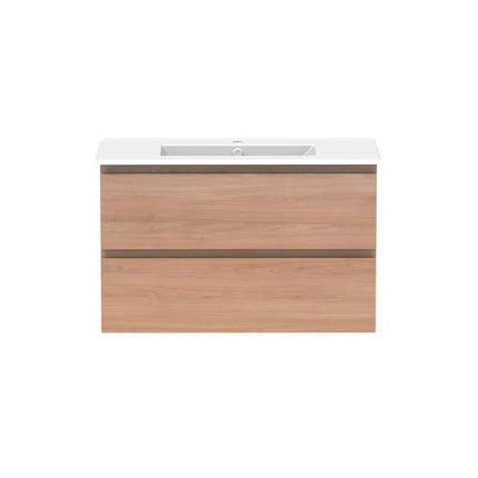 ADP Glacier Lite Full Depth All Drawer Twin Vanity with Ceramic Top