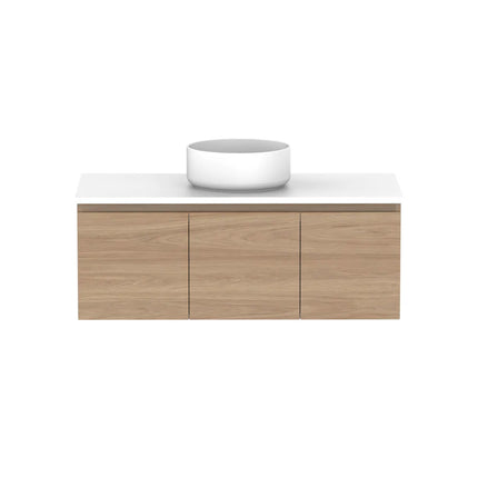 ADP Glacier Lite Full Depth Door and Drawer Slim Vanity with Benchtop 750-1800mm