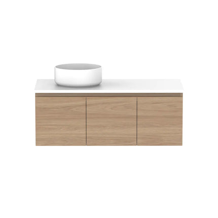 ADP Glacier Lite Full Depth Door and Drawer Slim Vanity with Benchtop 750-1800mm