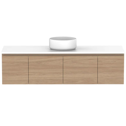 ADP Glacier Lite Full Depth Door and Drawer Slim Vanity with Benchtop