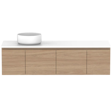 ADP Glacier Lite Full Depth Door and Drawer Slim Vanity with Benchtop