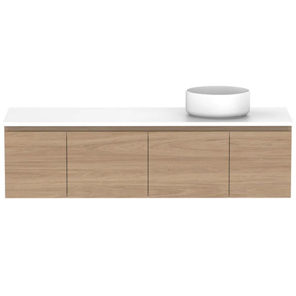ADP Glacier Lite Full Depth Door and Drawer Slim Vanity with Benchtop