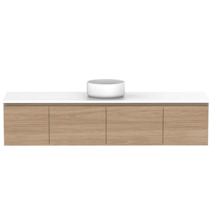 ADP Glacier Lite Full Depth Door and Drawer Slim Vanity with Benchtop 750-1800mm