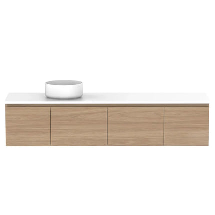 ADP Glacier Lite Full Depth Door and Drawer Slim Vanity with Benchtop