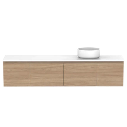 ADP Glacier Lite Full Depth Door and Drawer Slim Vanity with Benchtop