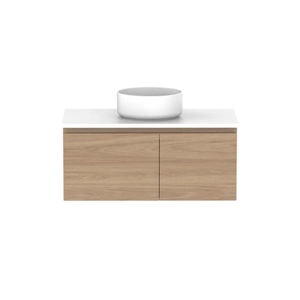 ADP Glacier Lite Full Depth Door and Drawer Slim Vanity with Benchtop