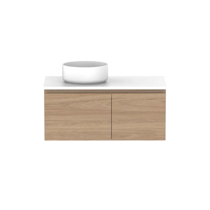 ADP Glacier Lite Full Depth Door and Drawer Slim Vanity with Benchtop