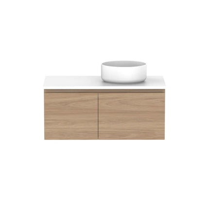 ADP Glacier Lite Full Depth Door and Drawer Slim Vanity with Benchtop