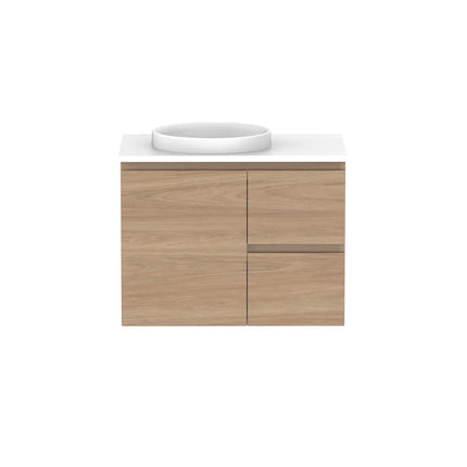 ADP Glacier Lite Full Depth Door and Drawer Twin Vanity with Benchtop