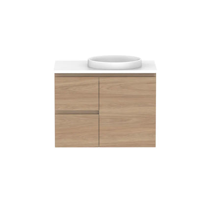 ADP Glacier Lite Full Depth Door and Drawer Twin Vanity with Benchtop 750-1800mm