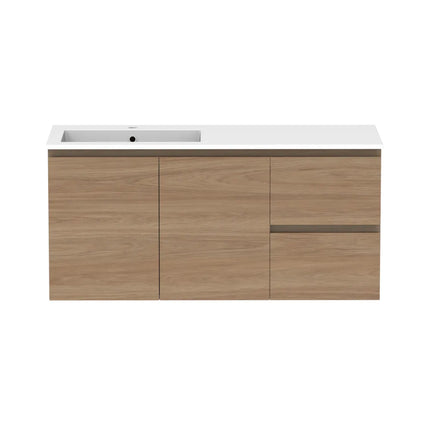 ADP Glacier Lite Full Depth Door and Drawer Twin Vanity with Cast Marble Top 750-1800mm