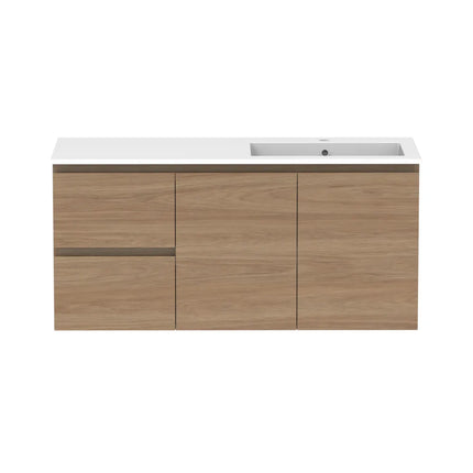 ADP Glacier Lite Full Depth Door and Drawer Twin Vanity with Cast Marble Top 750-1800mm