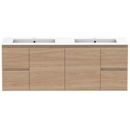 ADP Glacier Lite Full Depth Door and Drawer Twin Vanity with Cast Marble Top 750-1800mm