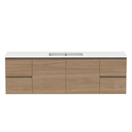 ADP Glacier Lite Full Depth Door and Drawer Twin Vanity with Cast Marble Top 750-1800mm