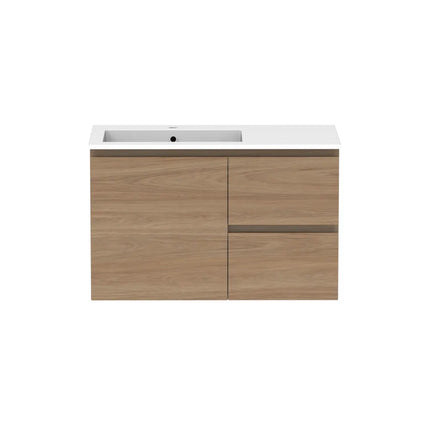 ADP Glacier Lite Full Depth Door and Drawer Twin Vanity with Cast Marble Top 750-1800mm