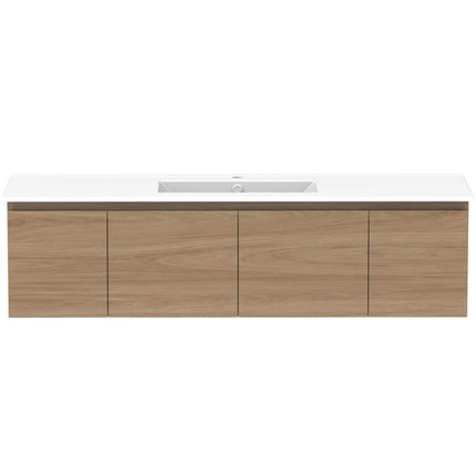 ADP Glacier Lite Full Depth Door and Drawer Slim Vanity with Ceramic Top