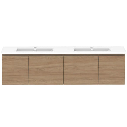 ADP Glacier Lite Full Depth Door and Drawer Slim Vanity with Ceramic Top