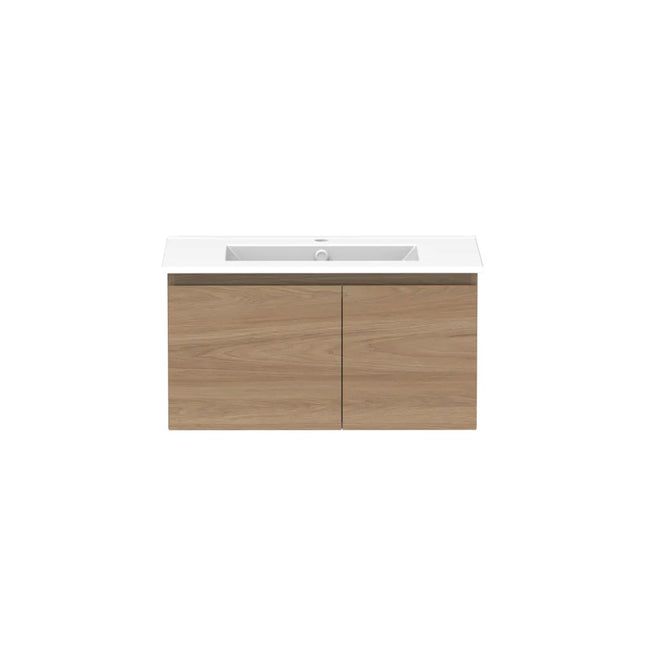 ADP Glacier Lite Full Depth Door and Drawer Slim Vanity with Ceramic Top