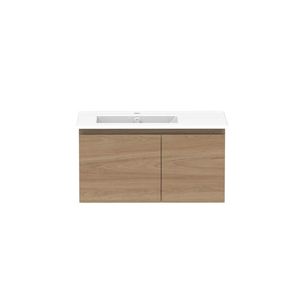 ADP Glacier Lite Full Depth Door and Drawer Slim Vanity with Ceramic Top