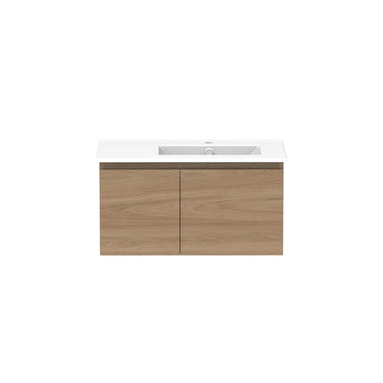 ADP Glacier Lite Full Depth Door and Drawer Slim Vanity with Ceramic Top