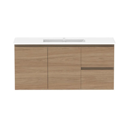 ADP Glacier Lite Full Depth Door and Drawer Twin Vanity with Ceramic Top 750-1500mm