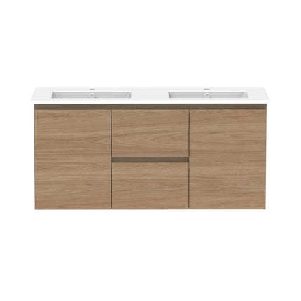 ADP Glacier Lite Full Depth Door and Drawer Twin Vanity with Ceramic Top 750-1500mm