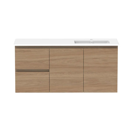 ADP Glacier Lite Full Depth Door and Drawer Twin Vanity with Ceramic Top 750-1500mm