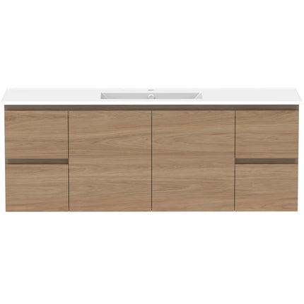 ADP Glacier Lite Full Depth Door and Drawer Twin Vanity with Ceramic Top 750-1500mm