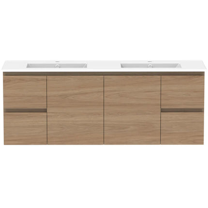 ADP Glacier Lite Full Depth Door and Drawer Twin Vanity with Ceramic Top 750-1500mm