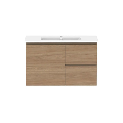 ADP Glacier Lite Full Depth Door and Drawer Twin Vanity with Ceramic Top