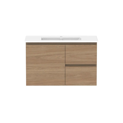 ADP Glacier Lite Full Depth Door and Drawer Twin Vanity with Ceramic Top 750-1500mm