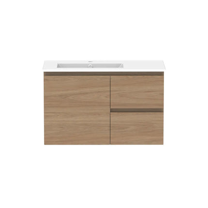 ADP Glacier Lite Full Depth Door and Drawer Twin Vanity with Ceramic Top 750-1500mm