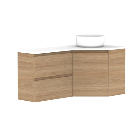 ADP Glacier Lite Corner Wall Hung Vanity