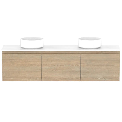 ADP Glacier Lite Ensuite All Door Slim Vanity with Benchtop 600-1800mm