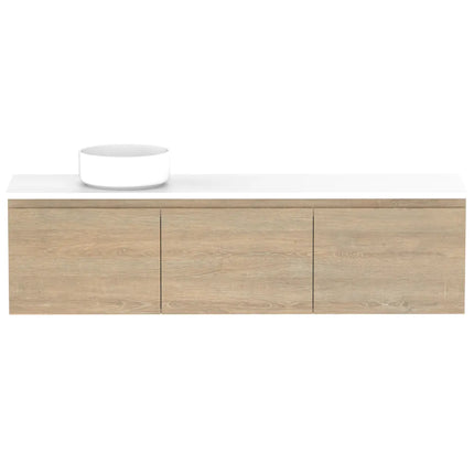 ADP Glacier Lite Ensuite All Door Slim Vanity with Benchtop 600-1800mm