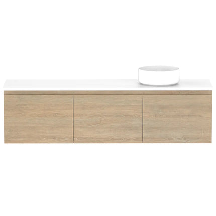 ADP Glacier Lite Ensuite All Door Slim Vanity with Benchtop