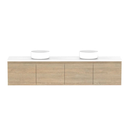ADP Glacier Lite Ensuite All Door Slim Vanity with Benchtop