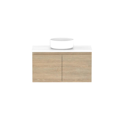 ADP Glacier Lite Ensuite All Door Slim Vanity with Benchtop