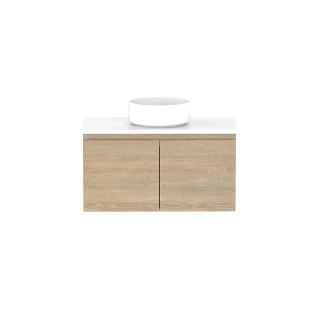 ADP Glacier Lite Ensuite All Door Slim Vanity with Benchtop