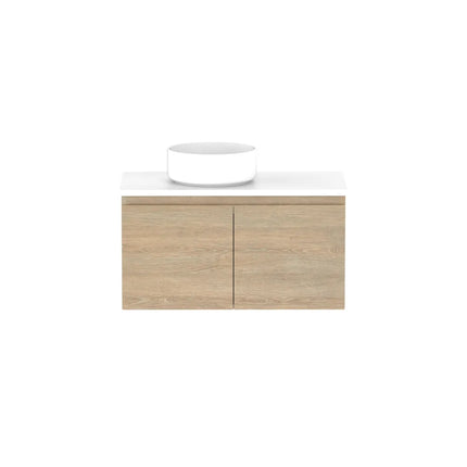 ADP Glacier Lite Ensuite All Door Slim Vanity with Benchtop 600-1800mm